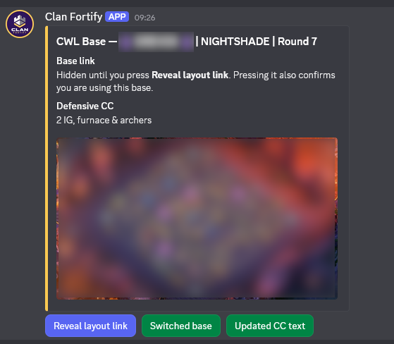 CWL base assignment delivered by direct message with a Reveal layout link button