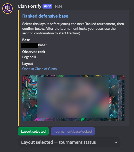 Ranked base assignment delivered by direct message